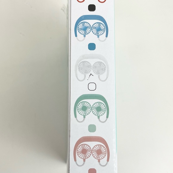 Portable Hands Free White Adjustable Cooling Neckband Fan With 3 Speeds - Picture 11 of 14